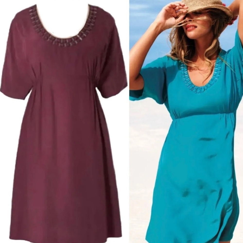 Boden Plum Decadent Embellished Beaded Dress